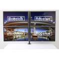 thumbnail image 2 of Rocelco Support de Bureau pour Quadruple Moniteur Premium - Motif VESA - Noir (R DM4), 2 of 7