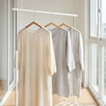 thumbnail image 2 of Unique Bargains 2Pcs Wood Space Saving Sleek Hangers Natural, 2 of 6