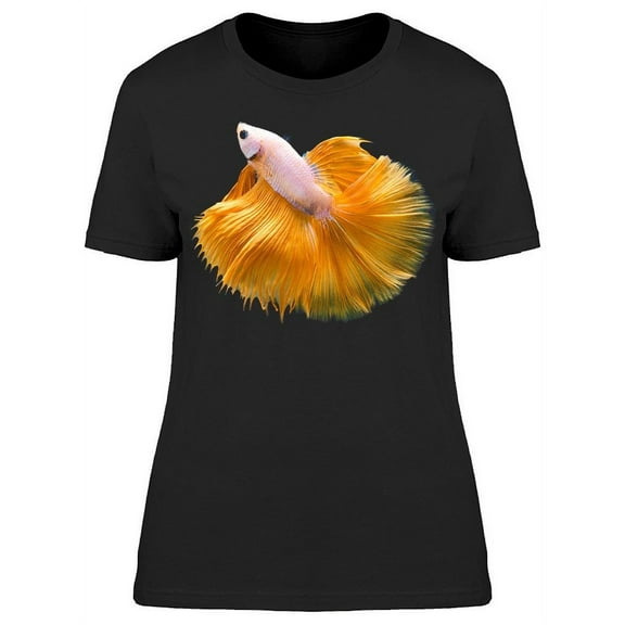 Stunning Yellow Betta Fish T-Shirt Women -Image by Shutterstock, Female Medium