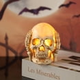 thumbnail image 4 of Kearding Calavera resplandeciente de Halloween Luces Impresionantes decoraciones para fiestas y eventos Kits de decoración para fiestas no decir (con luz), 4 of 6