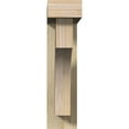 thumbnail image 2 of Ekena Millwork 4"W x 16"D x 16"H Westlake Block Rough Sawn Bracket w/ Offset Brace, Douglas Fir, 2 of 25