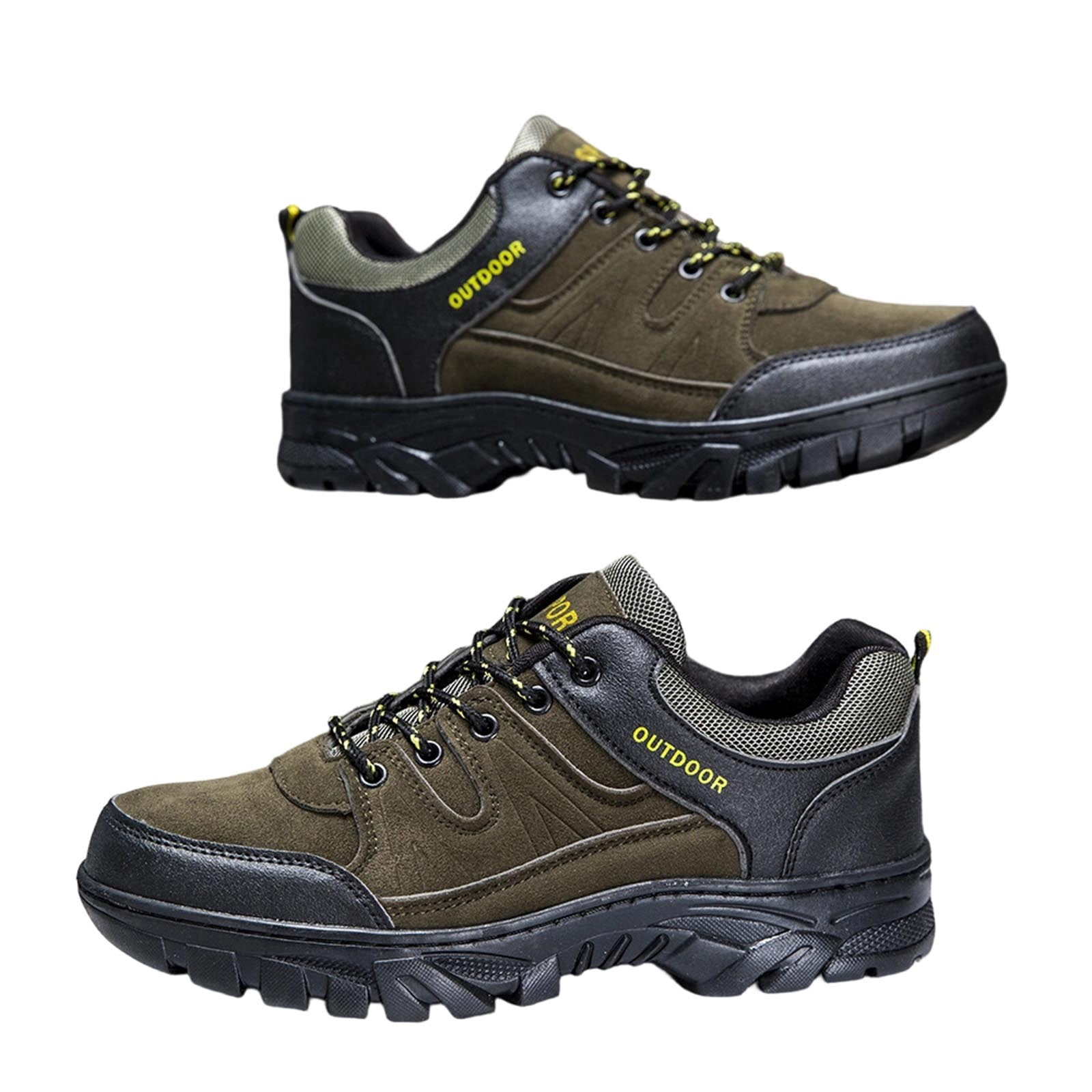 Mens Plus Size Hiking Shoes Spring Summer New Arrival Outdoor Round Toe Comfortable Non-Slip Casual Sneakers for Daily Walking