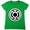Kelly Green, variant on Green Lantern Blue Lantern Logo Women's T Shirt, White, Large