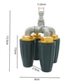 thumbnail image 3 of Buse de Laveuse à Pression Turbo 4-en-1 en Acier Inoxydable 304, Embout de Pulvérisation à Raccordement Rapide Rotatif à 360° pour Entrées, Terrasses et Bardages, 4000 PSI, Accessoire 4,0 GPM, 3 of 8