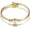 Gold - E, variant on Heart Initial Bracelet for Women, Stainless Steel Letter Cable Wire Cuff Bracelet, Adjustable A-Z Monogram Bangle Jewelry Gifts for Her