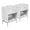 White, variant on Furniture of America Lyn Wood End Table with USB Port in Light Gray (Set of 2)