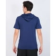 thumbnail image 3 of Real Essentials 3 Pack: Men's Dry Fit Short Sleeve Active Athletic Hoodie Pullover Sweatshirt (Available in Big & Tall), 3 of 7