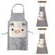 thumbnail image 3 of Lovely Pig Polyester Sleeveless Pockets Home Kitchen Cooking Anti-Splash Apron, 3 of 4