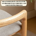 thumbnail image 4 of CQSXDA Wood Stool - 100% Natural Beech Wood with Soft Cushions Make-up Stool - Bed Bench for Bedroom, Dining Room, 4 of 7