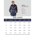 thumbnail image 5 of Women Warm Winter Down Puffer Jacket-Hooded Winter Puffer Coat for Women with Faux Fur Lined Hood and Collar (Navy, Small), 5 of 8