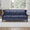 Blue, variant on Mid-Century Modern 3 Seats Faux Leather Sofa Button Tufted Couch For Living Room Office Apartment