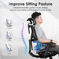 Ergonomic Mesh Office Chair Seat Depth Adjustable Home Office Desk
