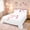 White Pink A, variant on meiyoeat Pink Watercolor Bow Letter E Twin Sheets for Girls, Cute Princess Monogram Bedding, 3pcs, 1 Flat Sheet, 1 Fitted Sheet and 1 Pillowcase
