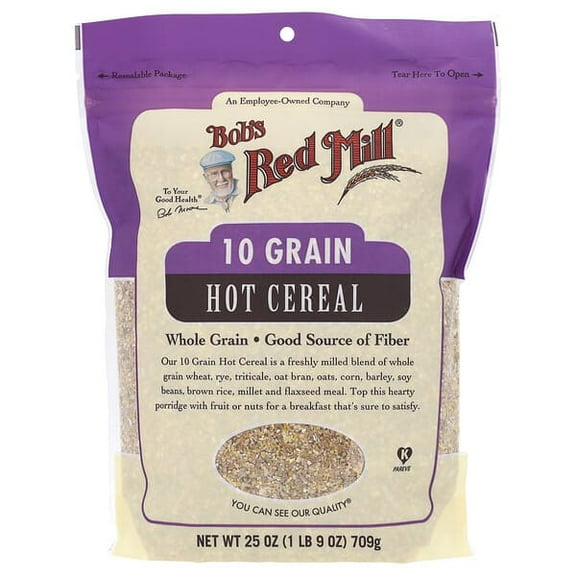Bob's Red Mill, 10 Grain Hot Cereal, Whole Grain, 25 oz Pack of 3