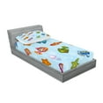thumbnail image 2 of Ambesonne Ocean Fitted Sheet & Pillow Sham Set, Navy Nautical Life Sea, Twinxl, Multicolor, 2 of 2