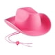 thumbnail image 3 of Sombreros de Sombrero de vaquero Warped Transpirable Vestir Gorra occidental Decoración Sombrero de sol Sombrero de jazz para club Adultos rosa, 3 of 8
