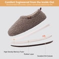 thumbnail image 6 of VANSARTO Women's Fuzzy Memory Foam Slippers with Cozy Curly Fur and Warm Fleece Lining Closed Back Non-Slip House Shoes Lightweight Soft Comfy Indoor Bedroom Slippers, Khaki, 6 of 6