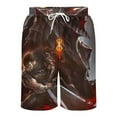 thumbnail image 4 of Berserk Short Sweatpants Summer Daily Cozy Lounge Shorts 3D Printed Beach Shorts Sweatpants With Drawstring And Pockets, 4 of 7