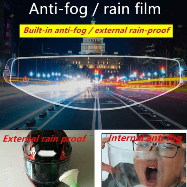 Undersea Rainproof And Anti-Fog Film,Helmet Patch Film,Rainproof Waterproof Mirror Film HD Clear Nano Coating Helmet,Helmet Lens Rainproof And Anti-Fog Film Stickers Anti-fog film 