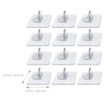 thumbnail image 3 of Shisuyan 12pcs Shelf Support Peg Plastic Transparent Anti-slip Retainer for Home Organization, 3 of 8