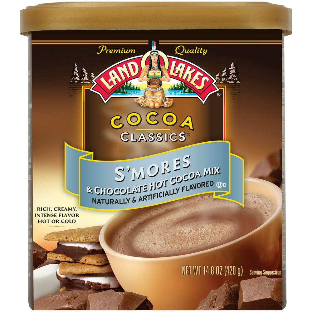 Land O Lakes Cocoa Classics, Smores Hot Cocoa Mix, 14.8 oz Canister ...