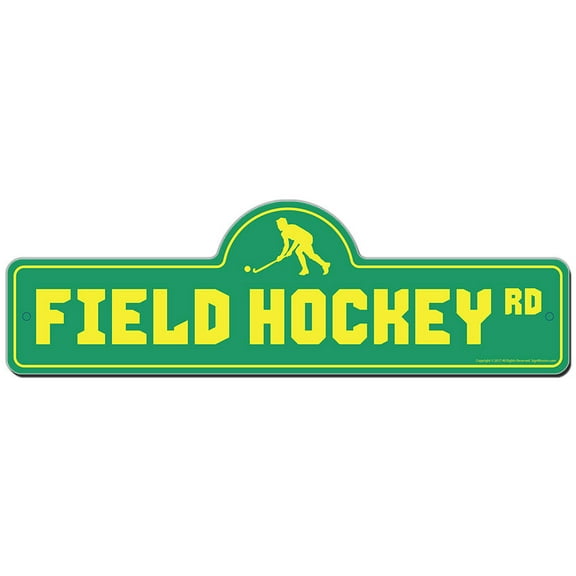 SignMission P-618 Field Hockey 18 x 6 in. Field Hockey Street Sign