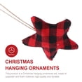 thumbnail image 2 of GOOHOCHY 6 unids Navidad Colgante Ornamentos Tela Tela Bolas De Tela Colgantes envueltos, 2 of 8