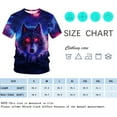 thumbnail image 4 of Rebaike Wolf T-shirt for Men Dark Forest Animal Graphic Tee Shirt, 4 of 7