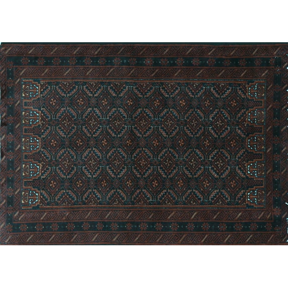 Ahgly Company Indoor Rectangle Persian Light Blue Traditional Area Rugs, 8' x 10'