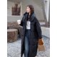 thumbnail image 4 of Chaqueta de plumón para mujer, abrigos acolchados, novedad de 2024, abrigos holgados gruesos a prueba de viento, chaqueta de invierno larga con capucha sencilla e informal para mujer, 4 of 4