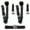 Black, variant on Chevy S10 Blazer 1982-1994 Airplane 3 Point Black Retractable Bench Seat Belt Kit - 3 Belts