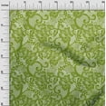thumbnail image 3 of oneOone Cotton Poplin Twill Light Green Fabric Lace Floral Quilting Supplies Print Sewing Fabric By The Yard 56 Inch Wide, 3 of 6