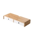 thumbnail image 4 of Soporte de bambú para , soporte para teléfono, práctico soporte con cajón para computadora portátil, soporte para sala de estar, uso doméstico, , 50cmx20cmx8cm, 4 of 8