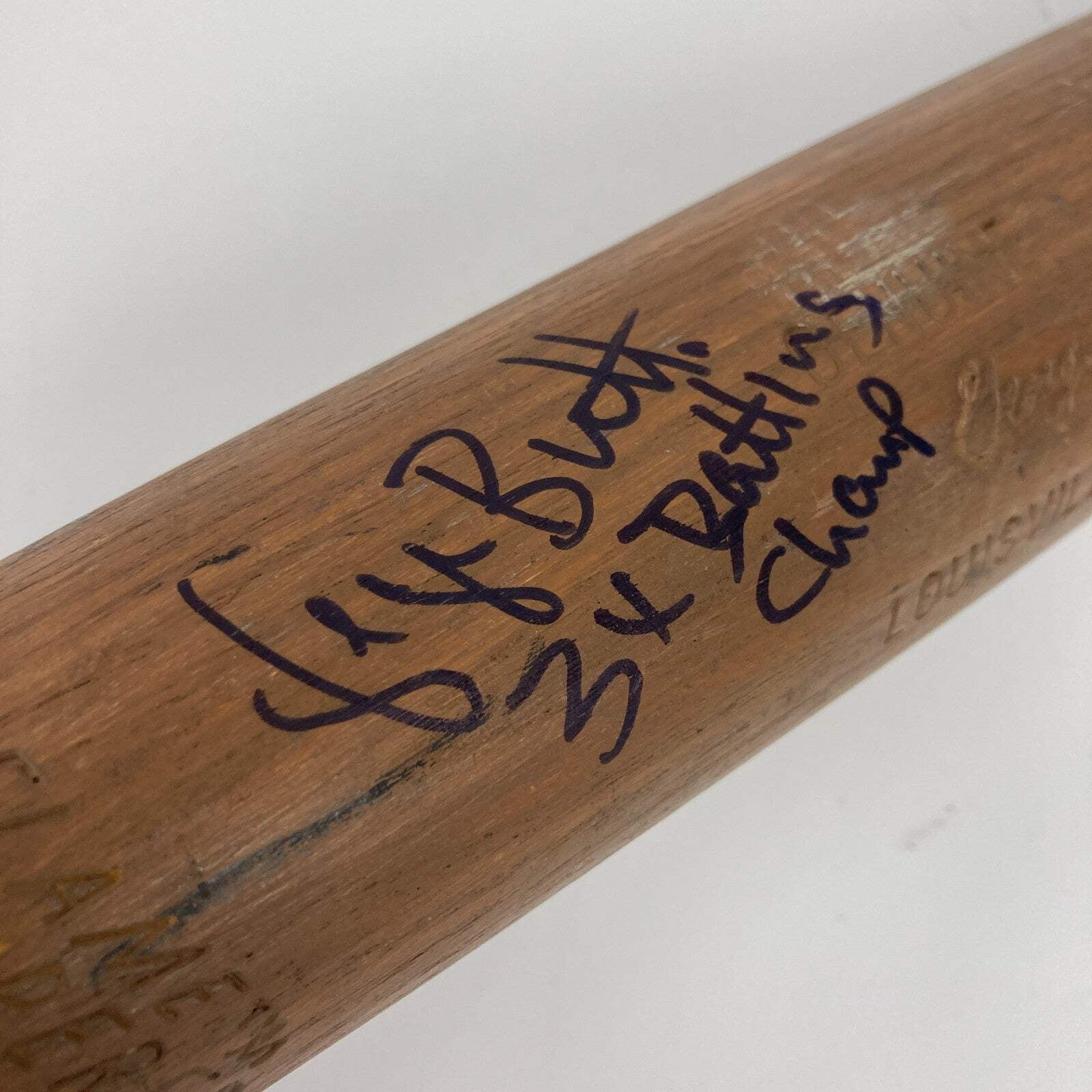 George Brett 3x Bating Champ Signed Vintage 1970's Baseball Bat JSA COA