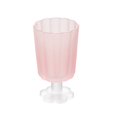thumbnail image 2 of Colorful Drinking Glasses, Transparent Matte Glass Drinking Cup Cups with Heavy Weighted Base, Petal Shape Multi-Colored Glasses, Highball Glasses, Cocktail Mixing Glass - 9oz, 2 of 8