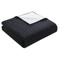 thumbnail image 4 of VCNY Home Embroidered 3-Piece Black Pick Stitch Microfiber Quilt Set, Full/Queen, 4 of 6