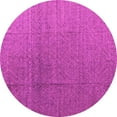 thumbnail image 1 of Ahgly Company Indoor Round Abstract Pink Modern Area Rugs, 3' Round, 1 of 4