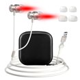 thumbnail image 2 of Red Light Therapy Ear Plugs - Infrared Headphones with Noise Reduction, Soft Silicone Design for Sleep, Work & Travel - USB Rechargeable, 30dB Noise Cancelling, Stress Relief Device, 2 of 9