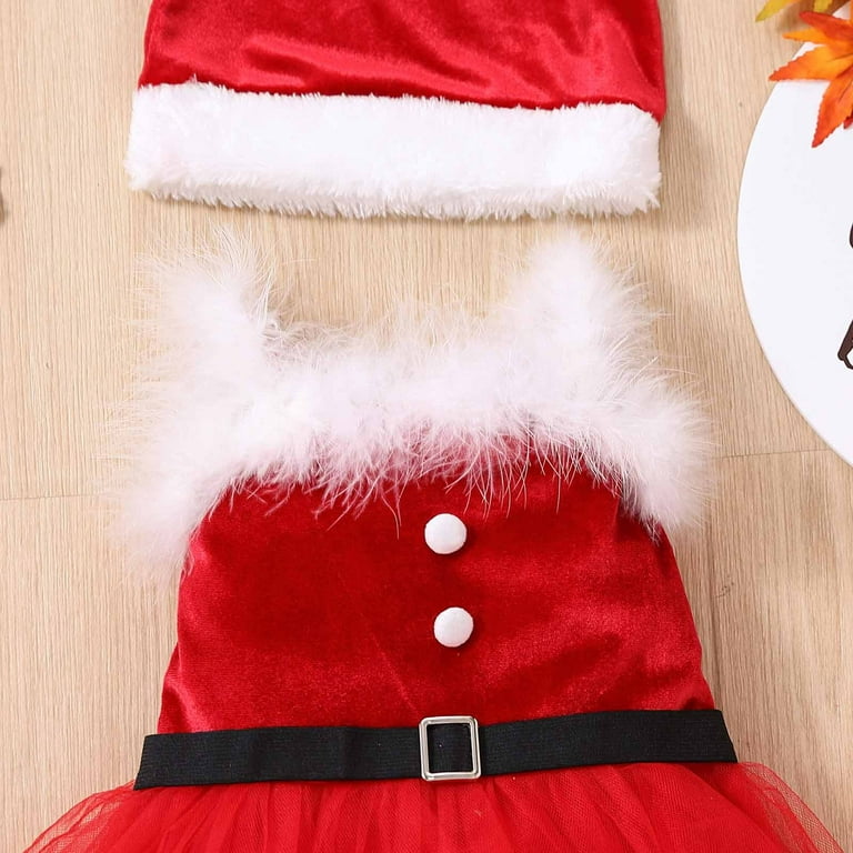 skpabo Winter Baby Christmas Cosplay Dress Newborn Costume Outfit