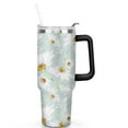 thumbnail image 2 of Daisy 40oz Stainless Steel Vacuum Insulated Tumbler with Lid and Straw for Water Iced Tea Coffee Smoothie and More, 2 of 5