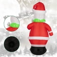 thumbnail image 2 of Tackview Muñeco de nieve inflable navideño de 7 pies, muñeco de nieve de Navidad, decoración de patio, decoraciones navideñas para exteriores, luces LED incorporadas, estacas para el patio, césped, ja, 2 of 5