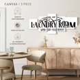 thumbnail image 5 of Elephant Stock Laundry Room Motto Wall Art - Horizontal Multi Panel Canvas - Laundry Room Wall Decor - Inspirational And Typography Multi Panel - White And Black Decor - 68" x 30", 5 of 8