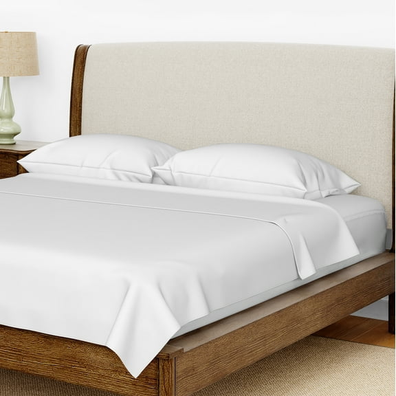 Home Boulevard Premium 3 Piece Bed Sheets Set - 100% Microfiber - Hypoallergenic, Ultra-Soft Sheets - Machine Washable - Shrinkage and Fade Resistant - Luxury Home Hotel Sheets (White, Twin)