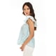 thumbnail image 2 of Blusa con ribete de encaje Roman Fashion /Juvenil, 7582 (Menta flor) verde claro CH, 2 of 6