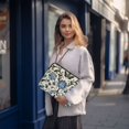 thumbnail image 6 of FORMRS 15-15.6 inch Laptop Sleeve Case Soft Carrying Quilted Computer Bag Cover, Blue Floral, 6 of 7