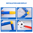 thumbnail image 6 of 2-in-1 Basketball Stand & Soccer Goal Set for Kids, Portable and Detachable Toddler Soccer Net for Boys Girls Indoor Outdoor Play Toys-Green, 6 of 7