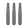 thumbnail image 1 of Uxcell 3pcs T15H Punta de destornillador Torx 5/32" Hex Magnético Estrella de 6 Puntos Acero S2, 1 of 6