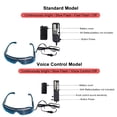 thumbnail image 2 of YJ005 LED Shutter Glasses - 10 Color Options, 4 Lighting Modes (Steady, Slow Flash, Burst Flash, Off) - Cool EL Luminous Effect, PC Frame & AC Lens - Perfect for Halloween, Parties, Bars, Nightclubs, 2 of 6