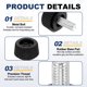 thumbnail image 3 of Uxcell 8 Pcs M6 Hilo Ajustable Niveladores de Muebles, 0.94 x 0.77" Pies Niveladores con Tuerca de Acoplamiento Antideslizante, 3 of 6