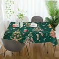 thumbnail image 3 of Yayeee Tablecloths 54" x 54" Rectangle Wrinkle Resistant Party Table Cover, Green Christmas Gingerbread, 3 of 8